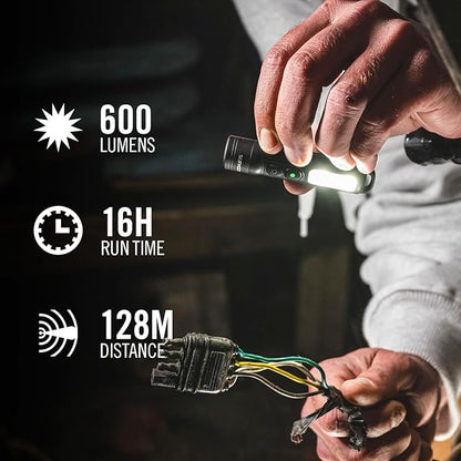 Coast KL35R 600 Lumen Rechargeable LED Pocket Flashlight - Image 2