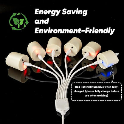 Homemory Rechargeable Flameless Candles, 2/4/6/8H Timer LED Votive Candles - Image 2