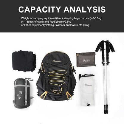 MOUNTAINTOP Hiking Backpack, 30L Camping Backpack, Men Women Hiking Daypack - Image 7