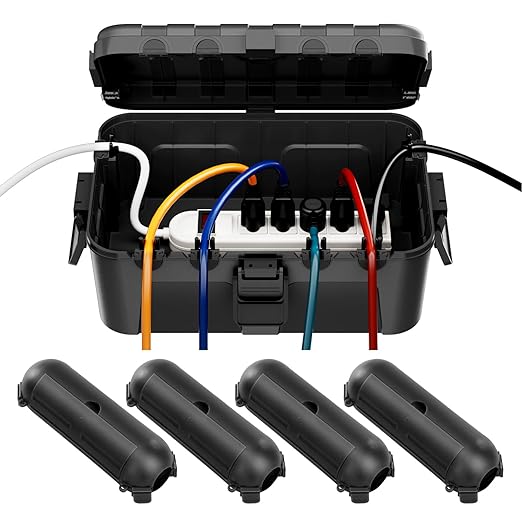RESTMO 5-Piece Outdoor Waterproof Electrical Box Set – 12.5" x 8.5" x 5" Large by Restmo