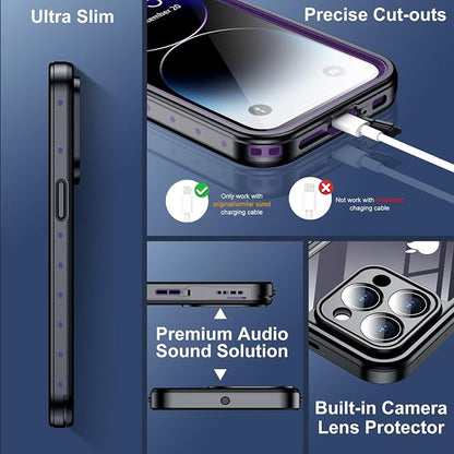 SPIDERCASE for iPhone 14 Pro Case Waterproof, Built-in Lens & Screen Protector - Image 5