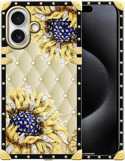 for iPhone 17 Case Luxury Golden Decoration by Unknown