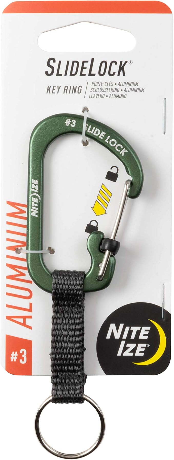 Nite IZE CSLAW3-08-R6 Locking Carabiner Keychain by Nite+Ize