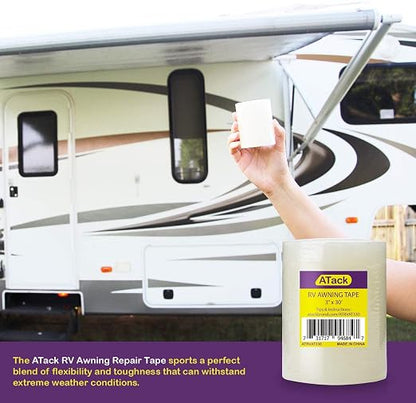 ATack RV Awning Repair Tape, Waterproof Rip Stop Patch and Tent Repair Tape - Image 4