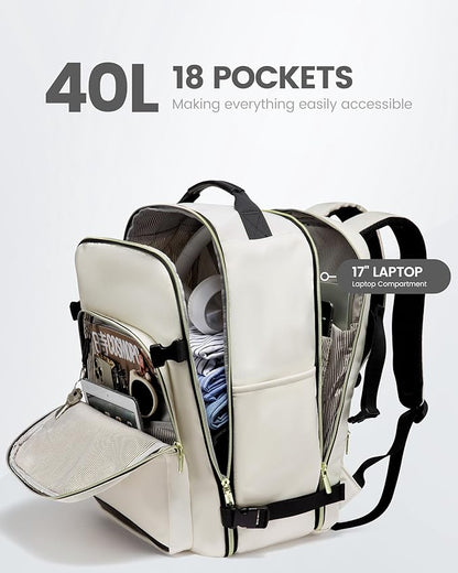 LOVEVOOK Travel Backpack for Women & Men 40L, Airline Approved Carry On - Image 3