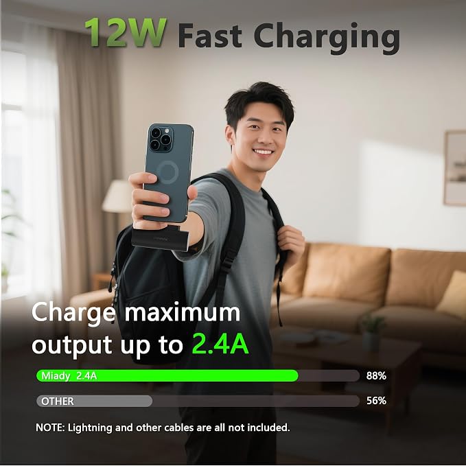 Miady 12-Pack 5000mAh Mini Portable Charger - Image 4
