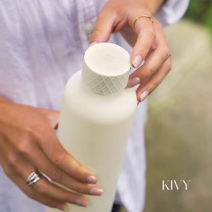 KIVY Large Water Bottle 50oz Fits Backpack & Cupholder - Image 8