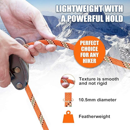 X XBEN Outdoor Climbing Rope 10M 20M 30M 50M 70M 152M 352M Static Rock Climbing - Image 5