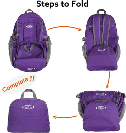 G4Free 40L Lightweight Packable Hiking Backpack, Waterproof Travel Daypack - Image 6