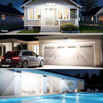 WdtPro Solar Lights Outdoor Motion Sensor, 3500LM Bright Solar Flood Lights - Image 8