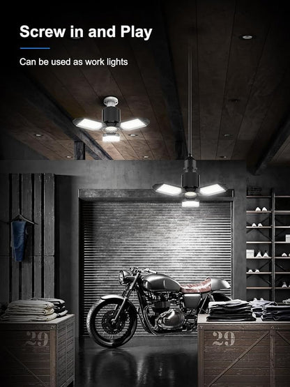 toberich LED Garage Light Bulbs 2 Pack, 8000LM Shop Lights - Image 2