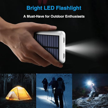 Solar Portable Charger 12000mAh, Small Solar Power Bank, USB C Input/Output - Image 7