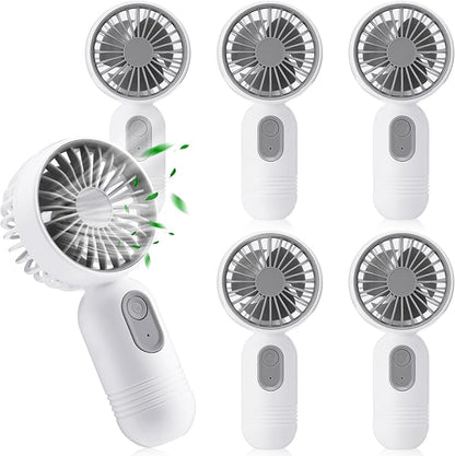 Rossesay 6 Pcs Mini Portable Fan Bulk Cute Handheld Lightweight Small Little by Rossesay