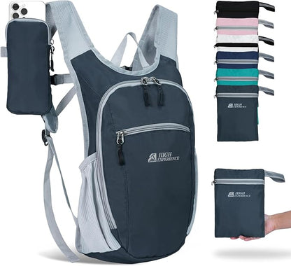 Hiking Backpack 10L/15L Small Daypack Lightweight Packable Travel Foldable by HIGHEXPERIENCE