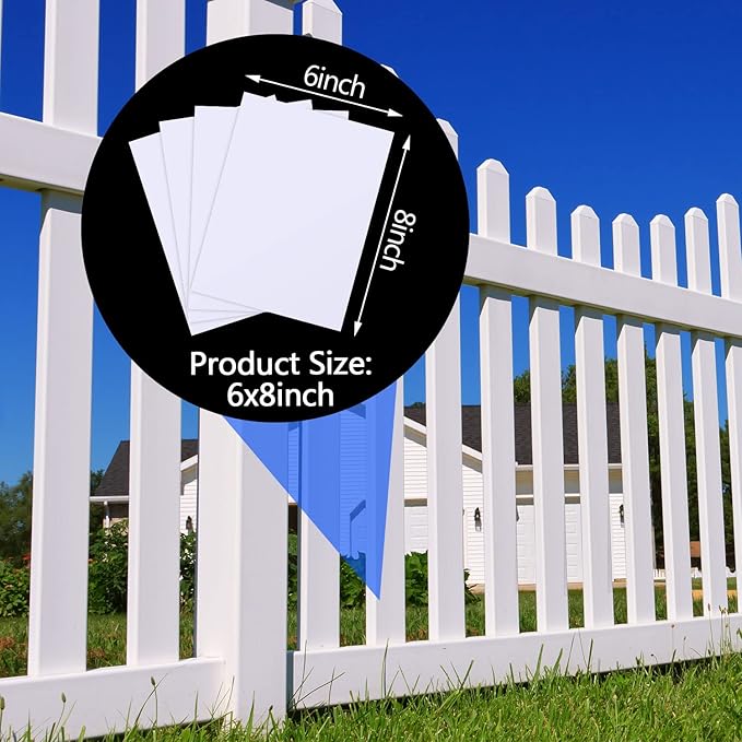 Mudder 20 Pieces Vinyl Siding Repair Kit 6 * 8 Inch Self Adhesive Fence Repair - Image 5