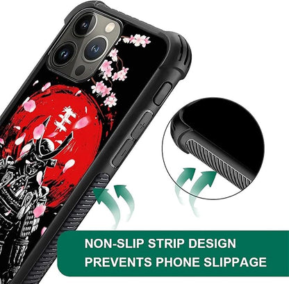 for iPhone 15 Pro Max Case, Sakura Japanese Samurai Pattern Graphic Design Girl - Image 7