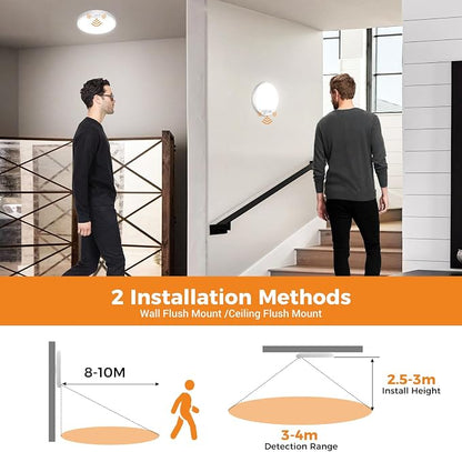 slochi 4Pack Motion Sensor Light Indoor Wired PIR, 3000K/4000K/6500K Closet - Image 7