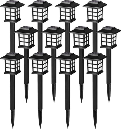 SOLPEX Solar Outdoor Lights, 12 Pack Solar Path Lights, Walkway Lights Outdoor - Image 9