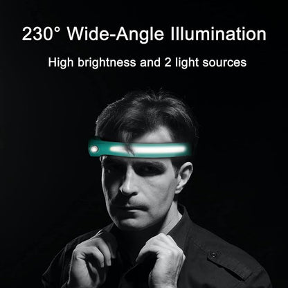 EGUKU Headlamp Rechargeable, Rechargeable LED Headlamps 1200Lumens 2 COB - Image 7