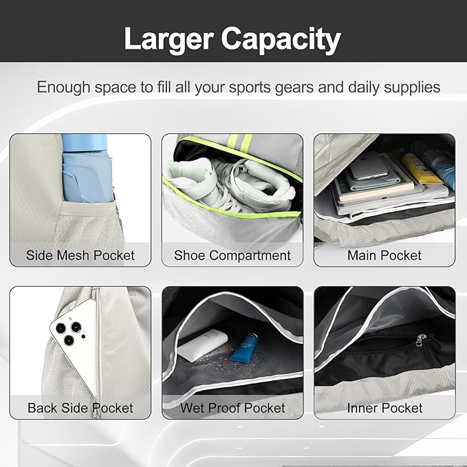Hoedia Sports Drawstring Backpack - Image 3