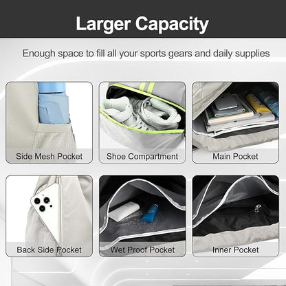 Hoedia Sports Drawstring Backpack - Image 3