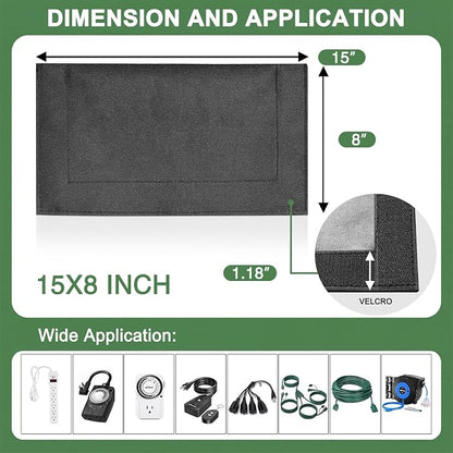 Outdoor Electrical Box Waterproof Covers, 3-Side Velcro Closed, Weatherproof - Image 3