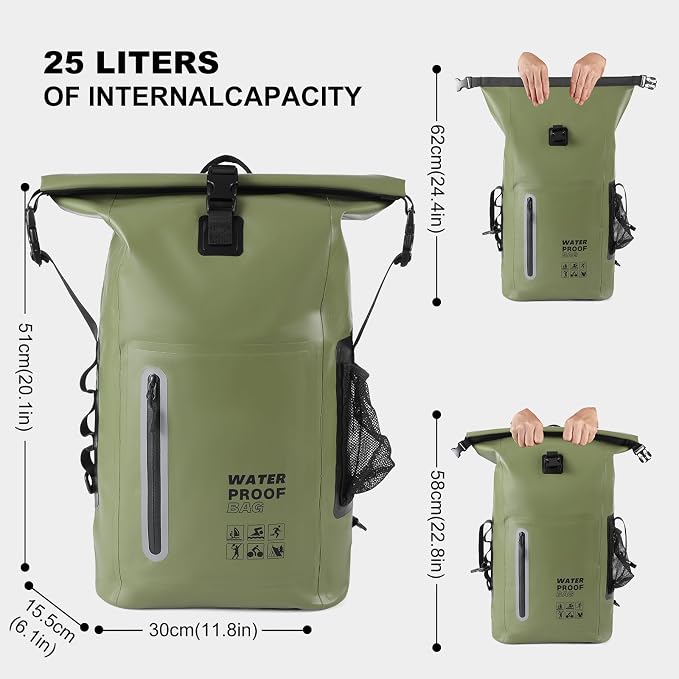 Waterproof Backpack, Waterproof Backpack That Can Float, Suitable - Image 6