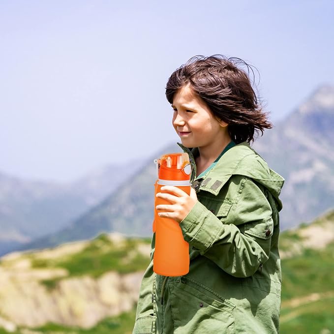 Kemier Collapsible Silicone Water Bottles-750ML, Medical Grade, BPA Free Travel - Image 9