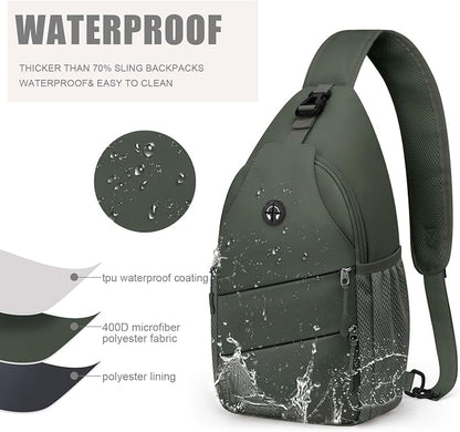 Pritent Crossbody Bags for Women Men Trendy Sling Bag Backpack Casual Chest Bag - Image 4
