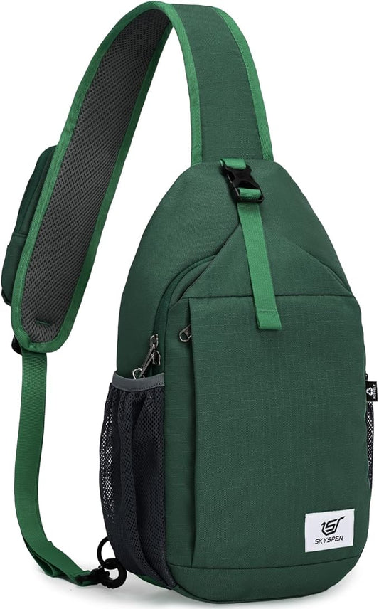 SKYSPER Sling Bag RFID Cross Body Bag Recycled Crossbody Backpack Travel Daypack by SKYSPER