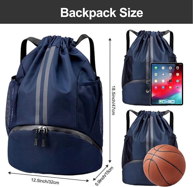Hoedia Sports Drawstring Backpack - Image 6