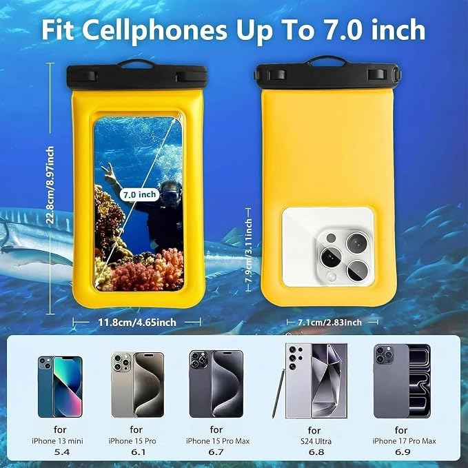 Floatable Soap Bubble Waterproof Phone Pouch/Case - Image 3