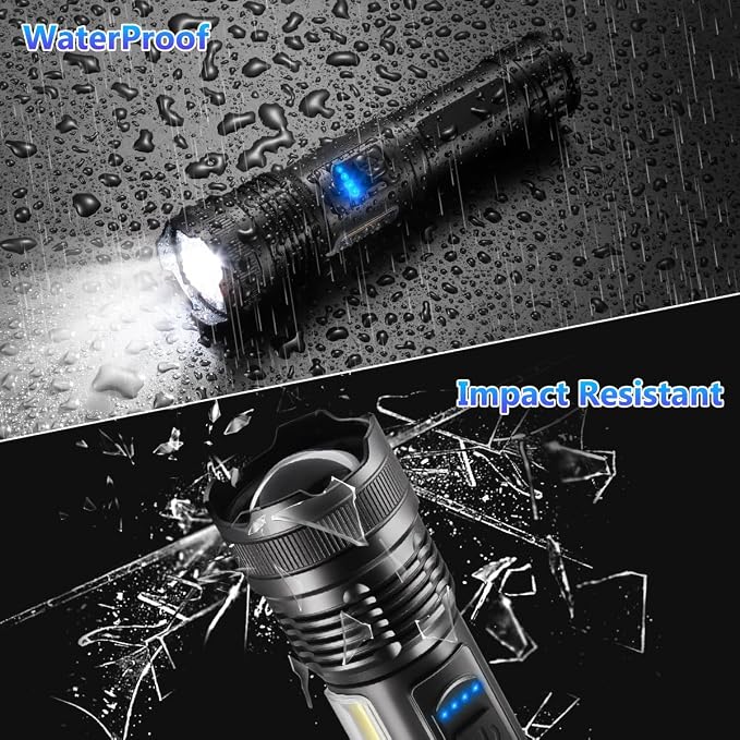 IkeeRuic 7Mode Flashlights High Lumens Rechargeable, LED Flashlight Rechargeable - Image 5