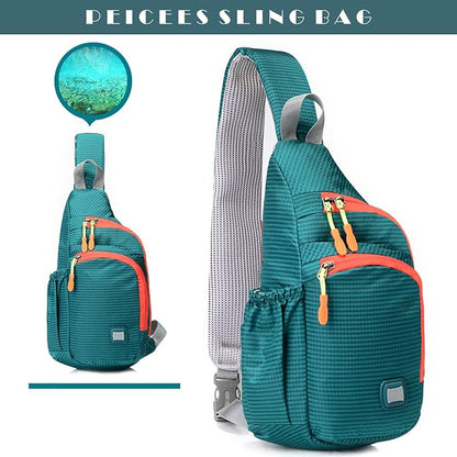 Peicees Small Sling Backpack Waterproof Unisex Shoulder Bag Chest Crossbody - Image 3