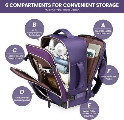 LOVEVOOK Travel Backpack for Women, 40L Carry On Backpack - Image 8