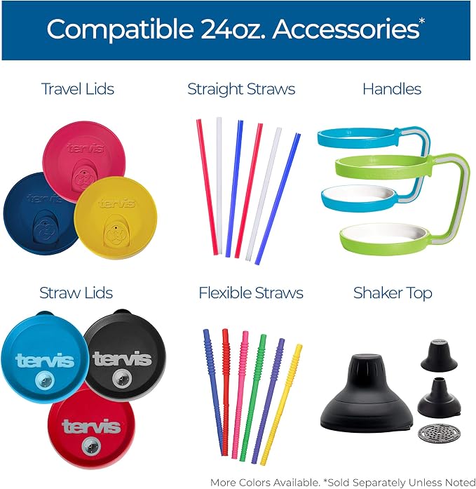 Tervis Clear & Colorful Tabletop Made in USA Double Walled Insulated Tumbler - Image 6