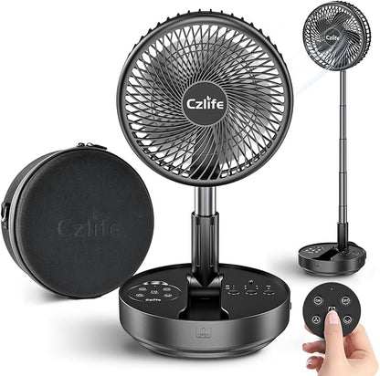 Czlife F9 Portable Fan, 10000mAh Rechargeable Battery Powered by Czlife