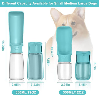 Portable Dog Water Bottle, Foldable Dog Water Bottle Leak Proof Dispenser - Image 3