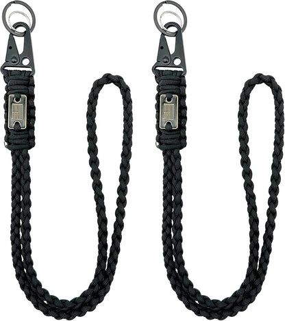 DDOUT Heavy Duty Paracord Lanyard 550 Paracord Braided Keychain by DDOUTOutdoor
