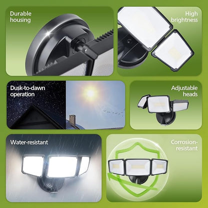 Philips 72W 7400LM LED Flood Lights Outdoor, Dusk to Dawn Aluminum Security - Image 2