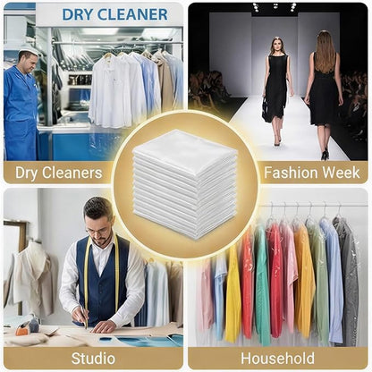 10 Pack Dry Cleaner Bags Plastic Clear, 23.6 x 71In Plastic Garment Bags - Image 7