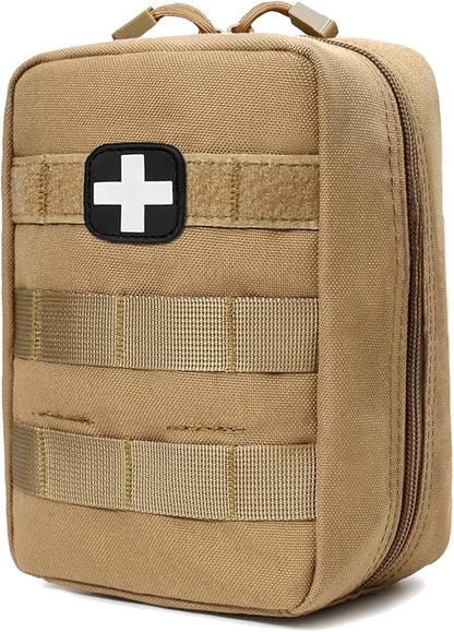 First Aid Kit EMT Medical IFAK Pouch, Molle Tactical Med Emergency Trauma Bag by GHFY