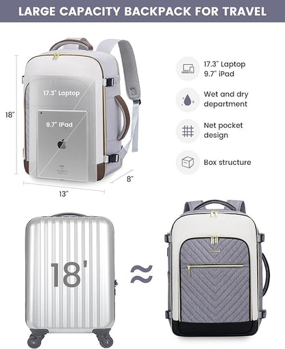 LOVEVOOK Large Travel Backpack for Women, TSA Carry on Backpack for Airplanes - Image 5