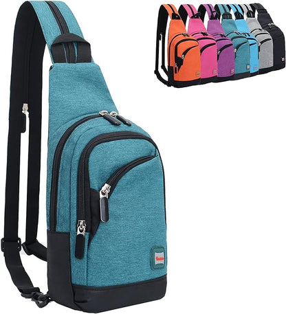 Peicees Small Sling Bag for Women Mens Convertible Crossbody Backpack Shoulder by Peicees