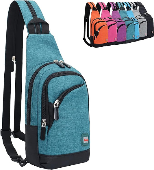 Peicees Small Sling Bag for Women Mens Convertible Crossbody Backpack Shoulder by Peicees