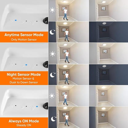 Rechargeable Motion Sensor Ceiling Lights - Image 5