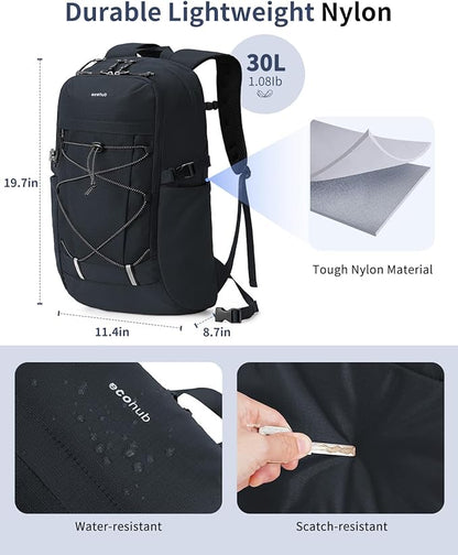 ECOHUB Hiking Backpack 30L Travel Backpack Lightweight Casual Daypack Water - Image 5