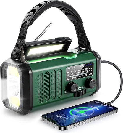 Hand Crank Emergency Radio, NOAA Weather Radio by Leaton