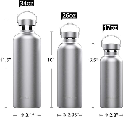 Triple Tree 17OZ Vacuum Insulated Stainless Steel Water Bottle, Double Wall - Image 2