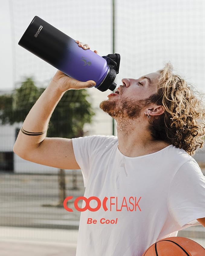 Coolflask Water Bottle 40 oz Insulated - Image 6